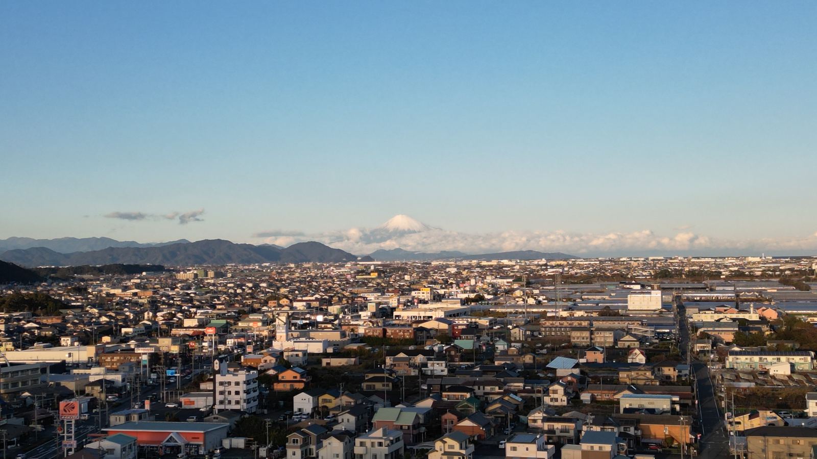 牧之原の高台からの眺め
